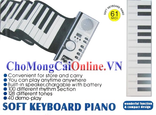 Đàn Piano bàn phím mềm loại 61keys (Roll Piano)