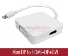 Cáp chuyển đổi Mini DisplayPort sang HDMI+DP+DVI